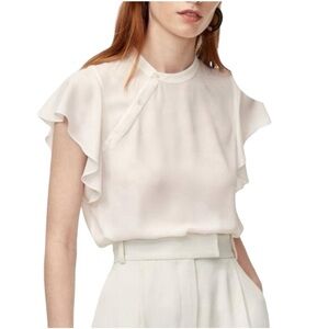 ARITZIA BABATON Cian Flutter Sleeves Blouse